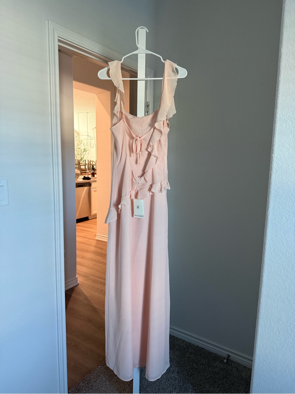 NWT PEPPERMAYO NAYA MAXI DRESS - PEACH US4 - Picture 11 of 16